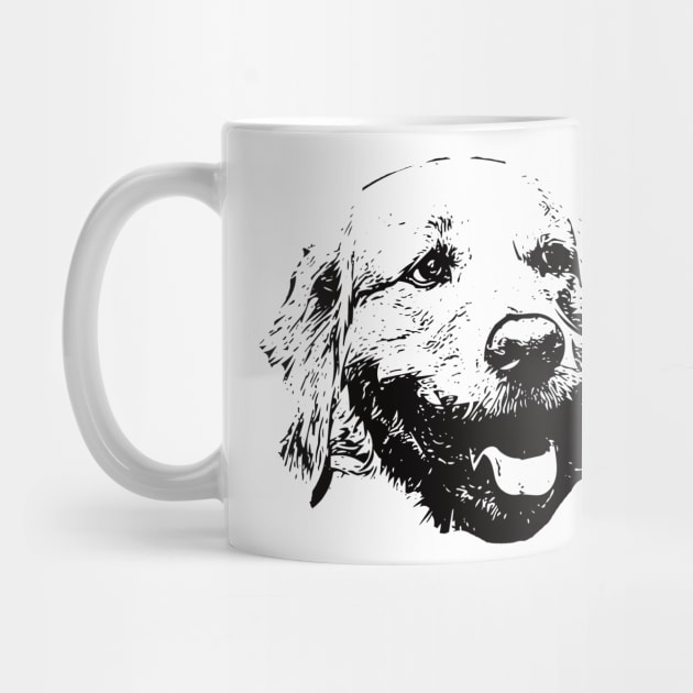 Golden Retriever Face Design - A Golden Christmas Gift by DoggyStyles